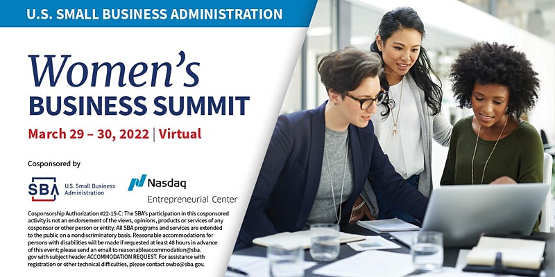 Women's Business Summit Resources with the SBA and Nasdaq Entrepreneurial Center